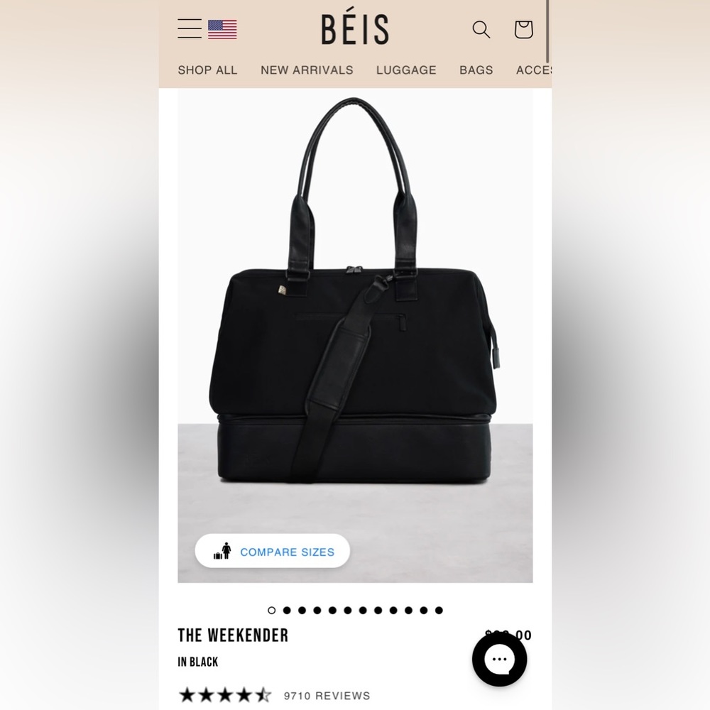 BEIS The Weekender in Black